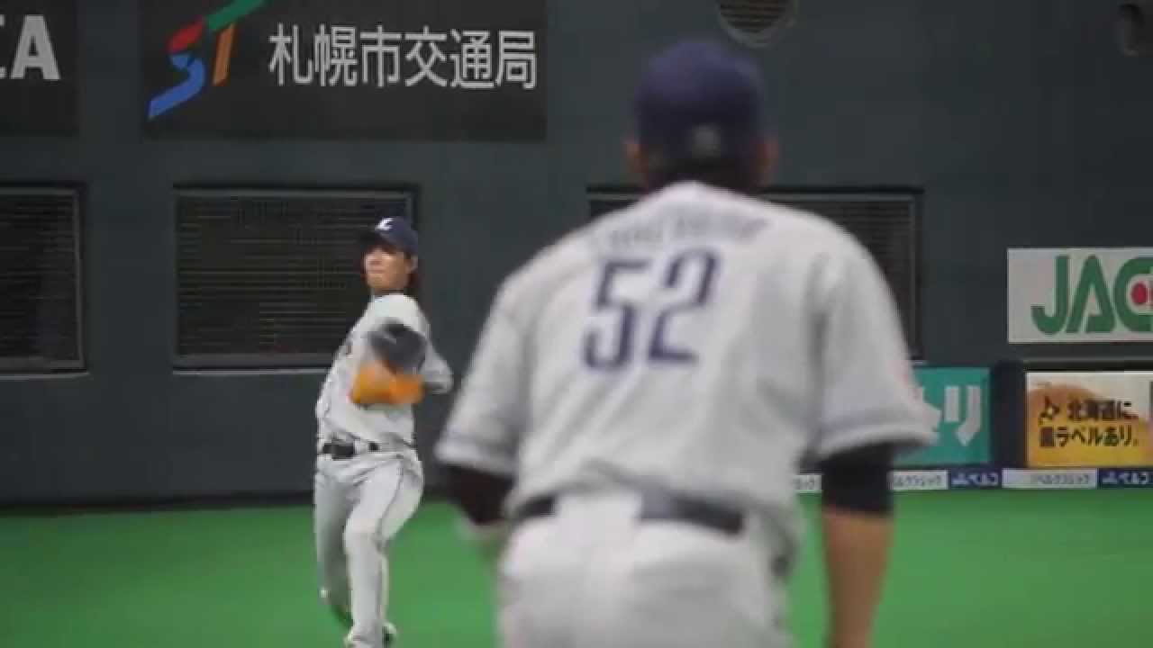埼玉西武ライオンズ 岸孝之 イニング間のキャッチボールでパームボール Youtube
