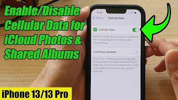 iPhone 13/13 Pro: How to Enable/Disable Cellular Data for iCloud Photos & Shared Albums