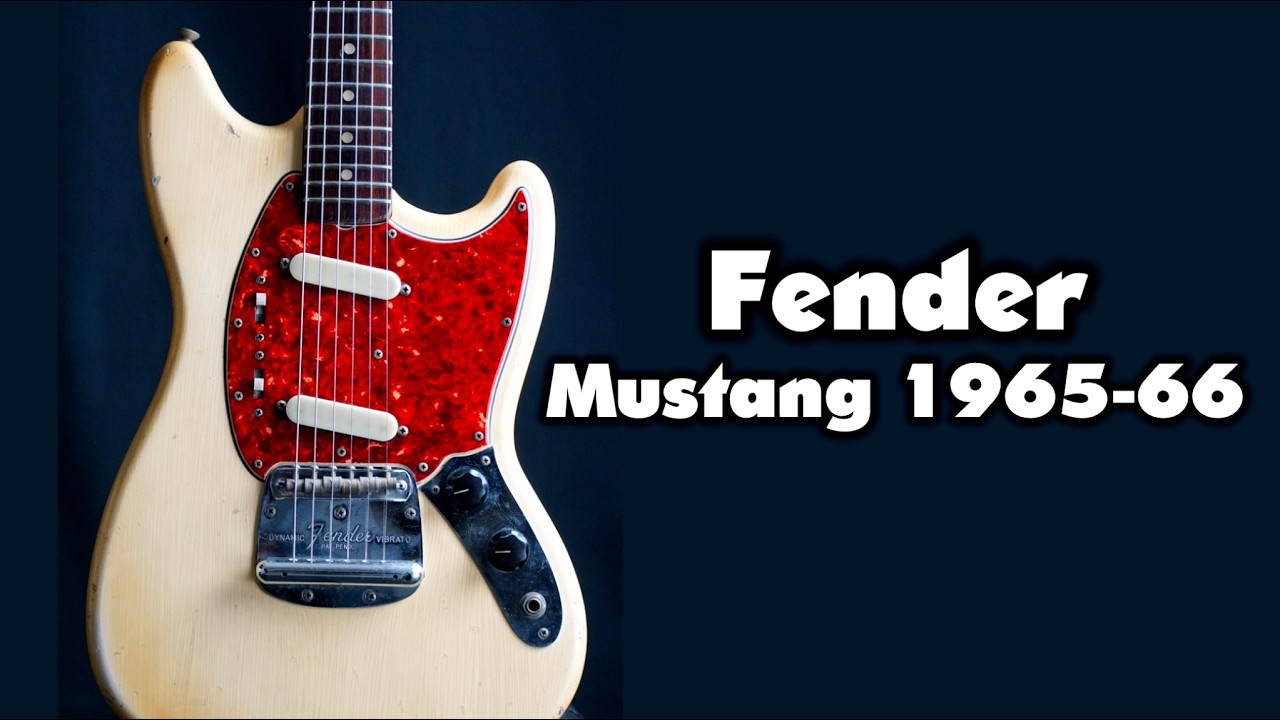 試奏】Fender Mustang 1965-66 ビンテージギター - YouTube