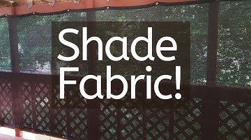 Install Shade Fabric on a Patio