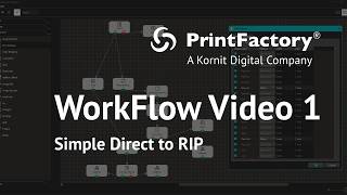 Information PrintFactory Workflow Tutorial 1: Simple Direct to RIP Guide