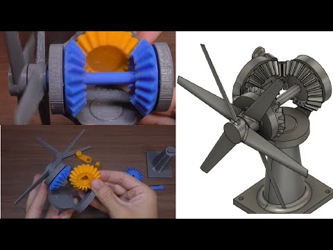 3D Print Timelapse Build: Contra-rotating Propeller Model