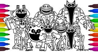POPPY PLAYTIME COLORING 🎨 | Draw & Color Armored Monsters | Satisfying Art#b1067
