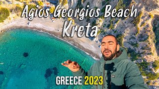 Crete Greece, Agios Georgios Beach, Agia Galini, Kreta 2023