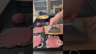 Smash Burgers on the griddle🍔🔥 #smashburger #griddlecooking #griddlerecipes screenshot 5