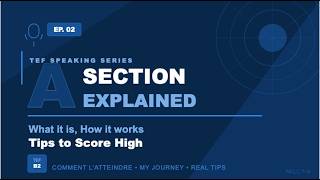 TEF Speaking Ep. 2 — Section A Explained (What It Is + How to Score High)