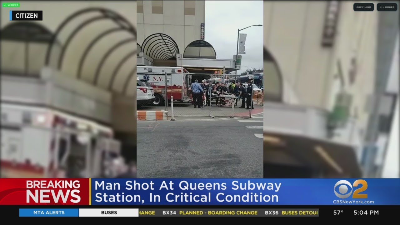Man shot at Queens subway station - YouTube