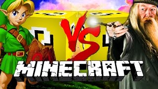 Minecraft: LINK LUCKY BLOCK CHALLENGE | Dumbledore vs Link