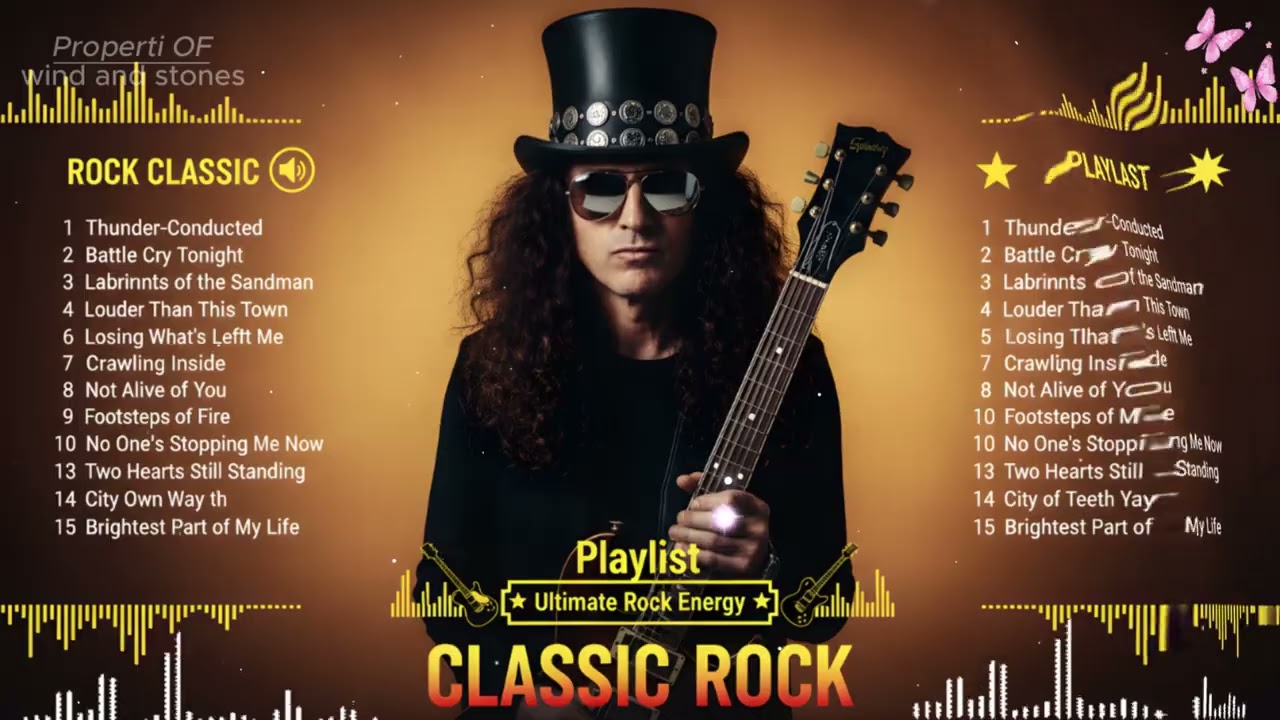 Classic Rock Energy Hits – Guns N’ Roses, Metallica, ACDC, Bon Jovi, Nirvana, Queen, Scorpions Fu