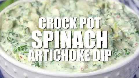 CROCK POT SPINACH ARTICHOKE DIP