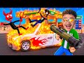 COMPREI UMA BAZUCA PRA PEGAR LADRÃO NO POSTO DE GASOLINA KKK - gás n'cars VR