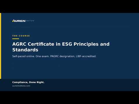 ESG Principles and Standards