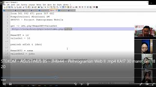 STEKOM AGUSTINUS BS 3H6I44 Pemrograman Web II mp4 KA17 30 maret jam 18 20