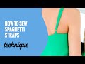 How to sew spaghetti straps  two methods