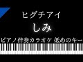 【ピアノ伴奏カラオケ】しみ / ヒグチアイ【低めのキー】