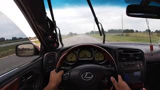 2JZ POV! Lexus GS300 Single Turbo (rainy day)