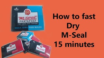 How to fast Dry M-seal epoxy putty in 15 minutes -- Its About Everything