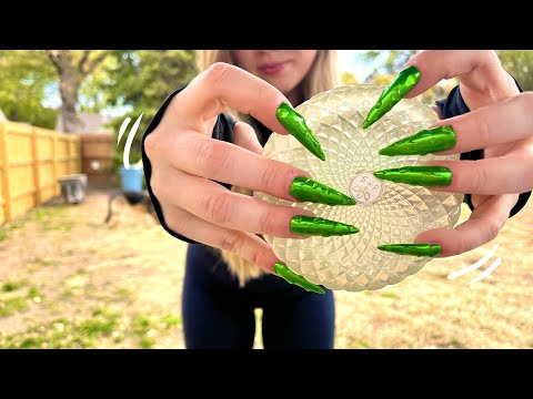 ASMR Favorite Triggers Outdoors (Tapping / Scratching)