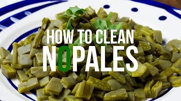 How To Clean Nopales (Cactus Paddles) | Como Limpiar Nopales