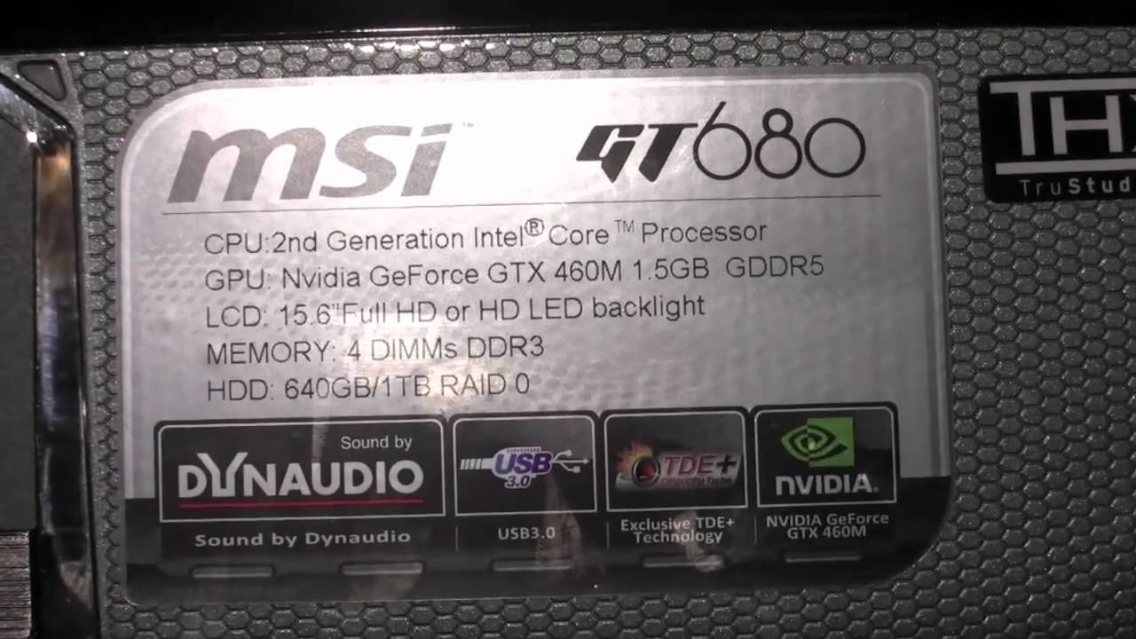 CES 2011 - MSI GT680 Gaming Laptop Release and Spec Overview