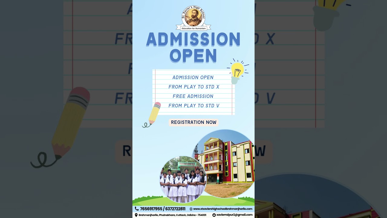St Xavier's High School Admission Open Video