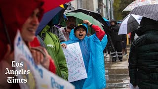 Massive strike shutters LAUSD as a sea of workers seeking higher wages rallies downtown