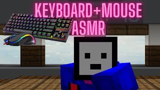 KEYBOARD + MOUSE ASMR (Minecraft Bridge Duels) #minecraft #pvp #keyboardasmr