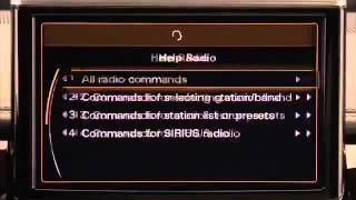 Audi MMI Voice Recognition tutorial Navigation plus with MMI touch