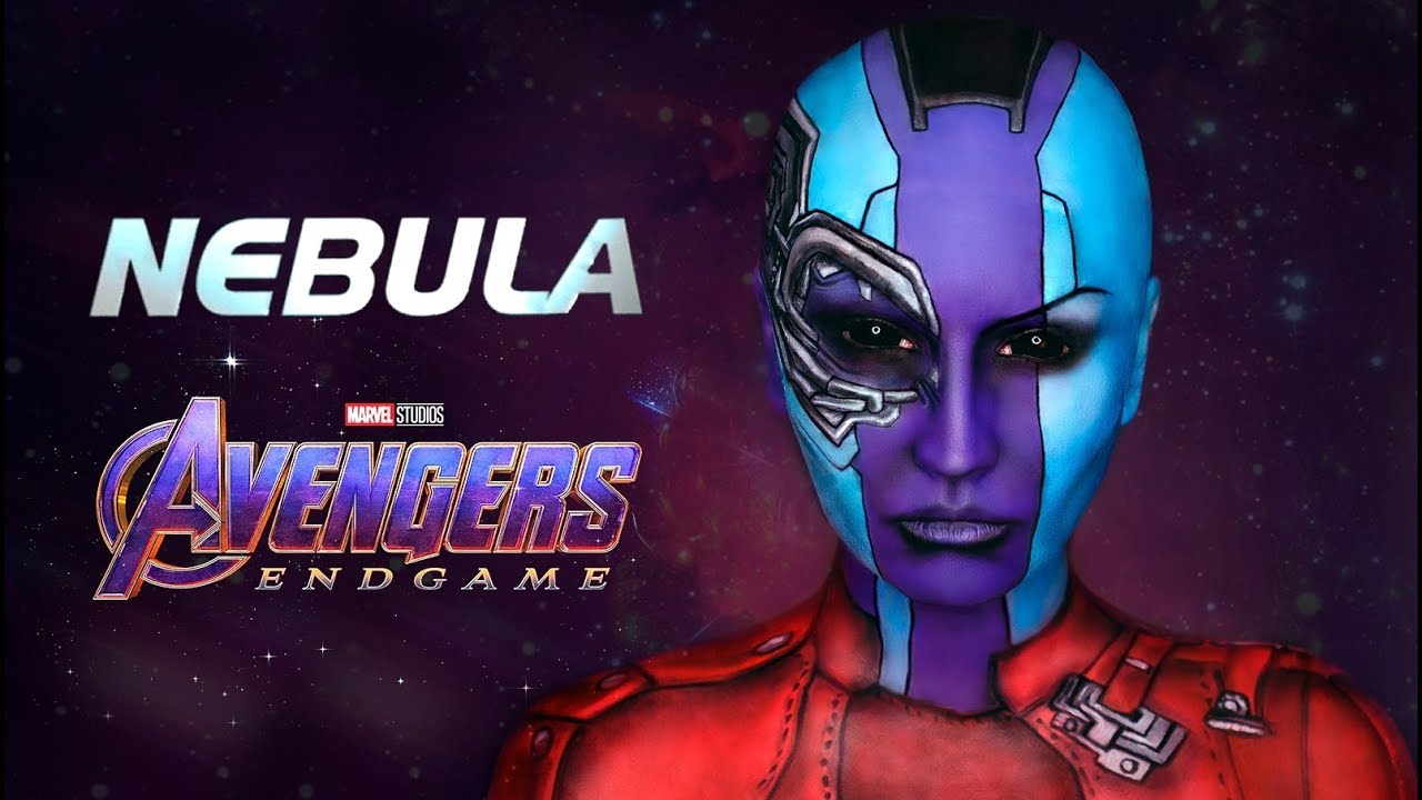Грим Небулы - Мстители | Nebula Makeup Transformation | Avengers Endgame Cosplay