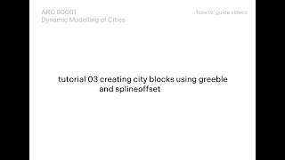 03 Creating city blocks using Greeble and Splineoffset