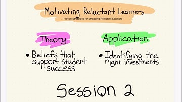 Motivating Reluctant Learners: Session 2