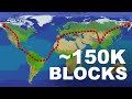 Attempting to Cross the 1:500 Minecraft Earth Map thumbnail