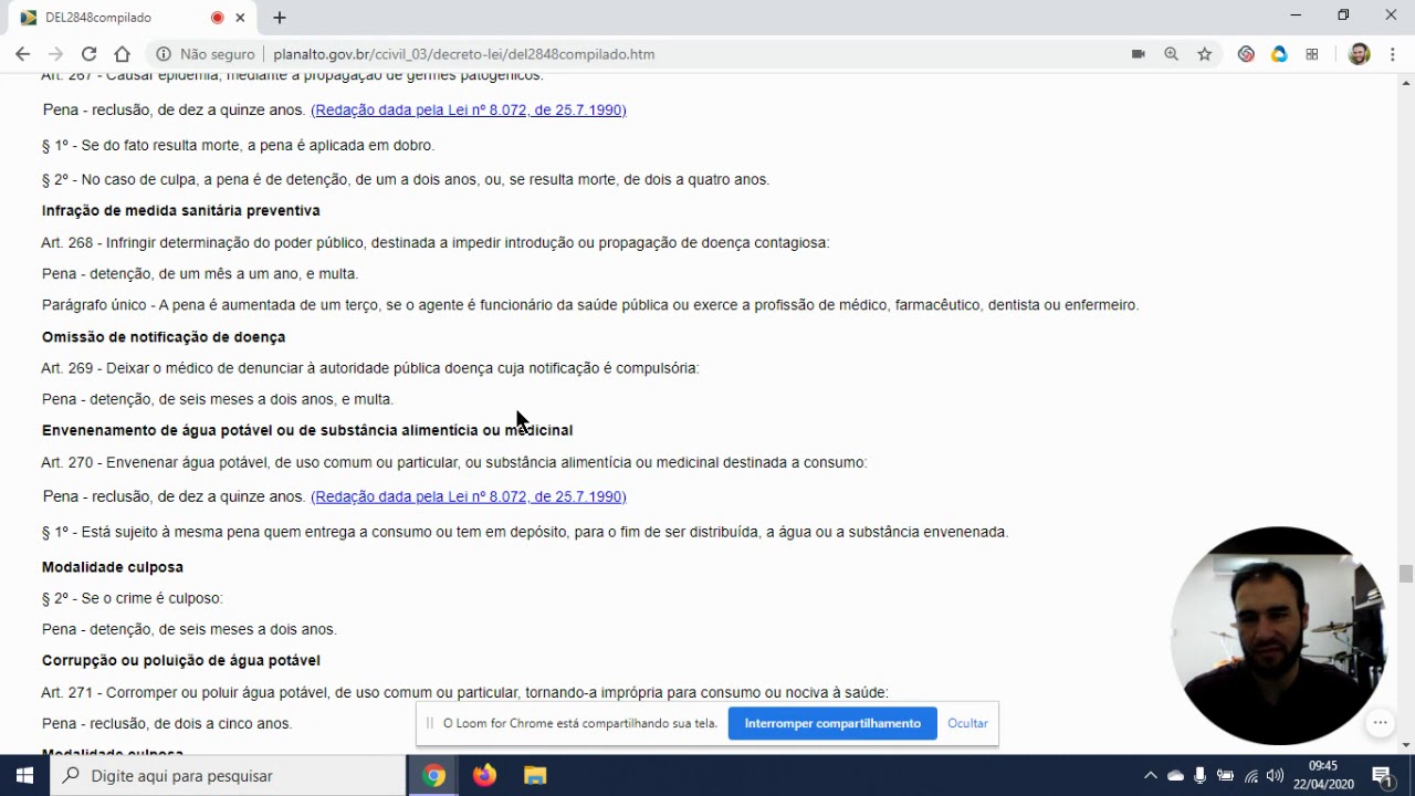 Crimes contra a saúde pública - Arts 267 a 285 do CP - YouTube