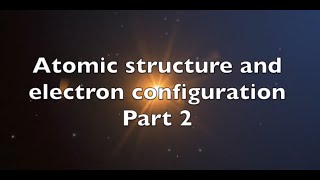 1.5b Electron configuration and orbital notation