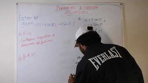 Parametric equations involving CIRCLES (EXAM style Q)