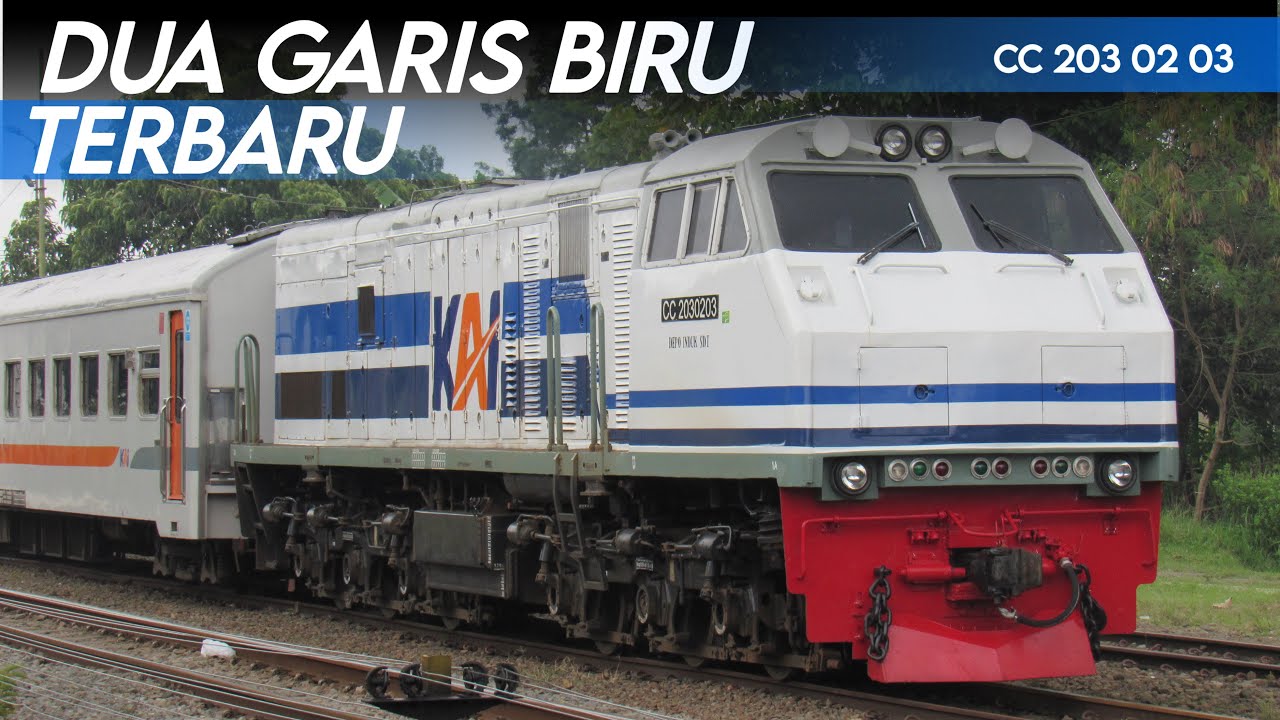 LIVERY LANGKA!  Serayu ditarik lokomotif WnB terbaru CC 203 02 03