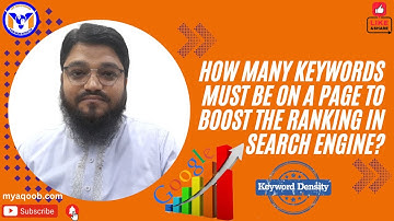 How Many Keywords Must be On a Page to Boost the Ranking in Search Engine | MY Solutions #keyword