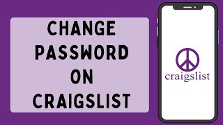How To Change Craigslist Password (2025)