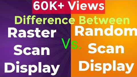 Difference Between Raster and Random(Vector) Scan Display ||CGMM || Lec5