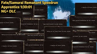 Fate/Samurai Remnant Speedrun WR 1:30:01 NG+ Apprentice