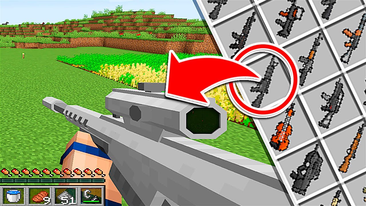 MINECRAFT PERO CON ARMAS REALISTAS – MINECRAFT MODS ALEATORIO