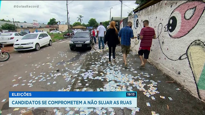 ELEIÇÕES CANDIDATOS SE COMPROMETEM A NÃO SUJAR AS RUAS