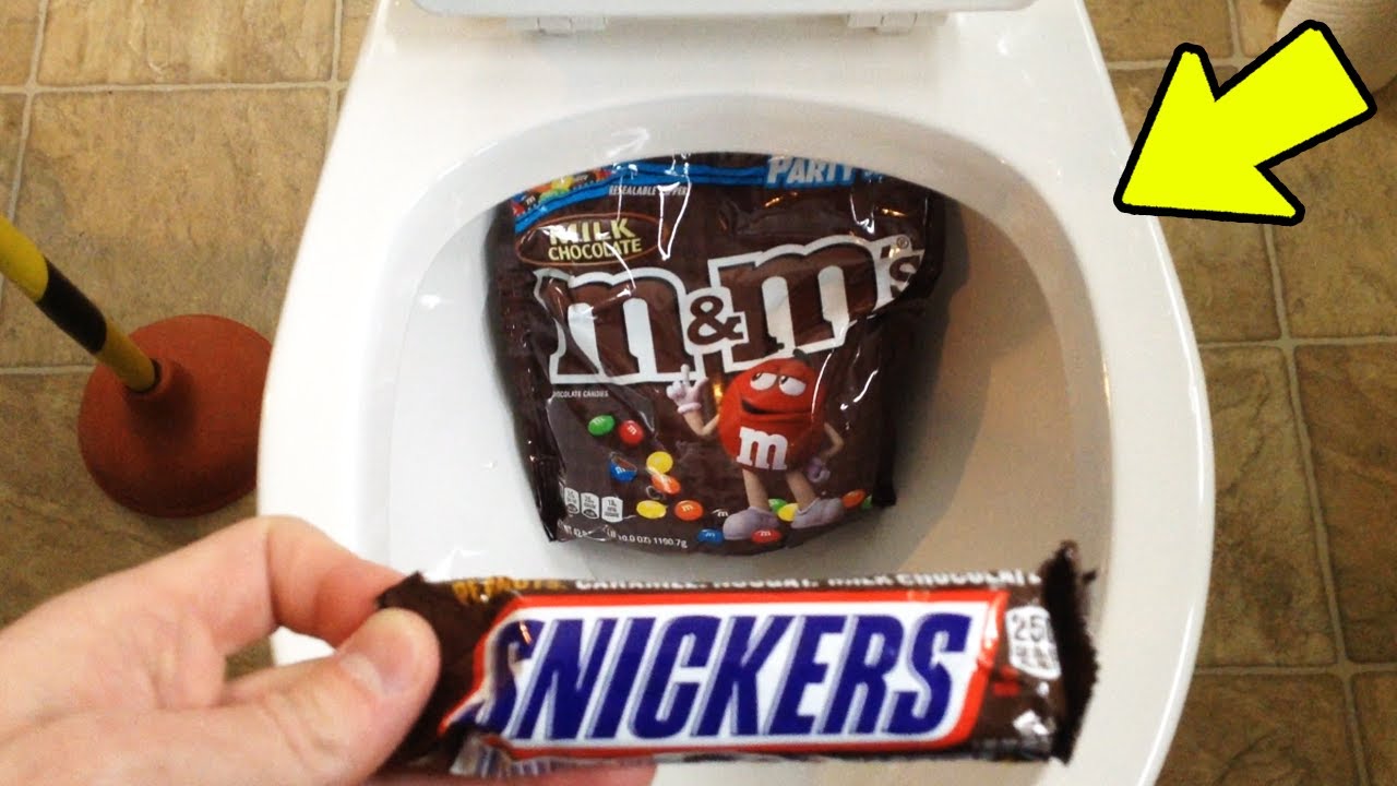 Flushing M&M's and Snickers? Will it Flush?