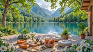 Beautiful Summer Ambience at a Lakeside 🌿Gentle Piano, Bird Sounds for Study & Work screenshot 4