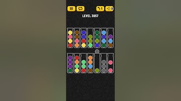 Ball Sort Puzzle Level 3657 = Cup Sort Puzzle Level 3657 = Water Sort Puzzle Level 3657 All the same