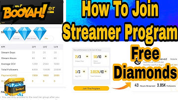 HOW TO JOIN STREAMER PROGRAM IN BOOYAH ON 3 DAYS