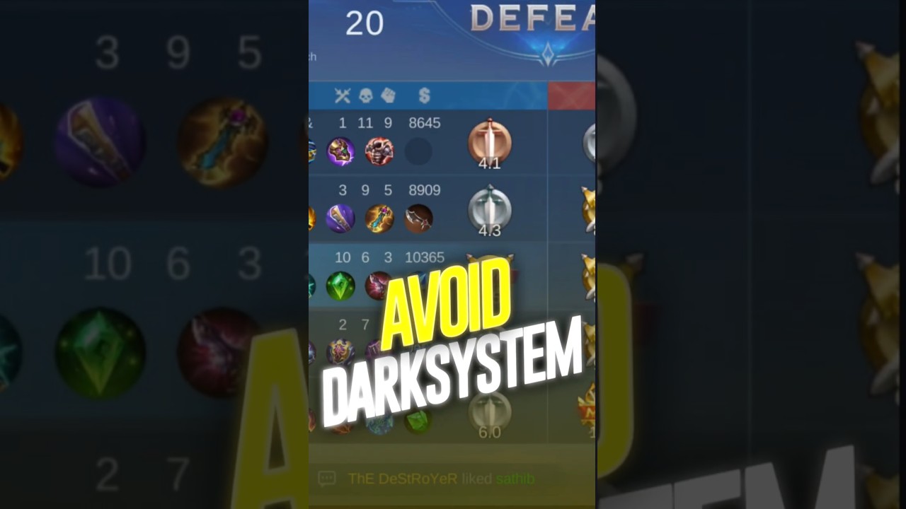Top 3 Tips to Avoid the Dark System in MLBB 