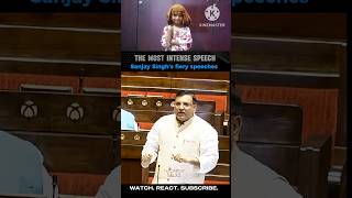 Sanjay Singh UNLEASHES FIRE in Parliament | Opposition Cheers, House Stunned! #trending #shortvideo