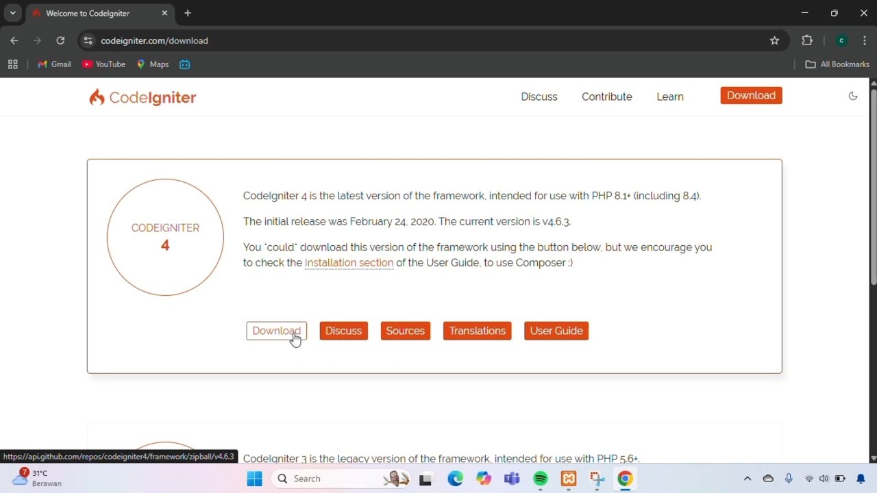 INSTALL CODEIGNITER 4 - YouTube