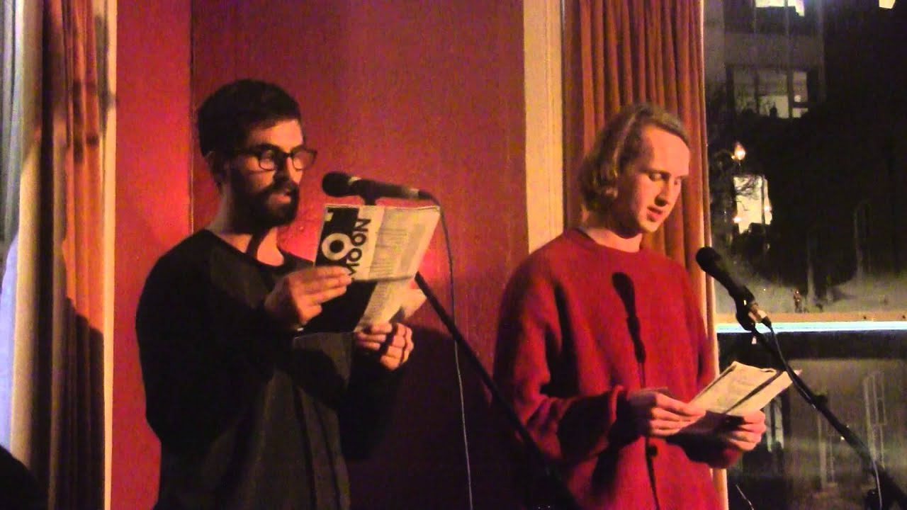 Camarade poetry at Interrobang bookfair - Simon Pomery & Cali Dux